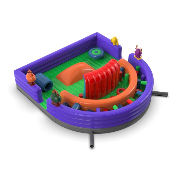 Parco giochi gonfiabile con mostriciattoli