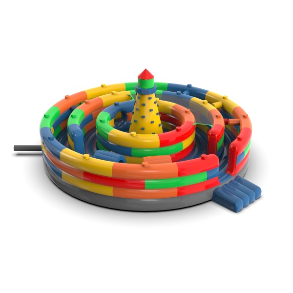 Rotondo parco giochi gonfiabile Mattoncini Colorati