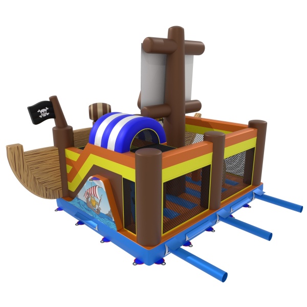Parco giochi gonfiabile nave a tema pirati