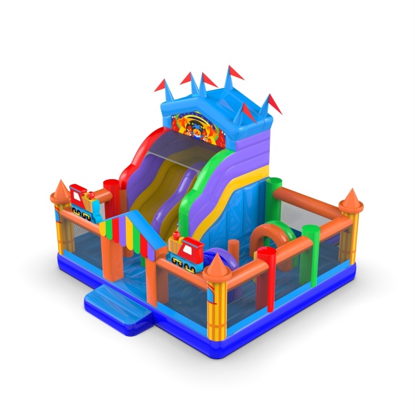 Parco giochi gonfiabile 6x6 a tema luna park