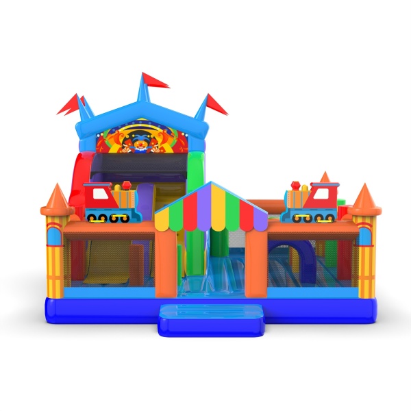 Parco giochi gonfiabile 6x6 a tema luna park