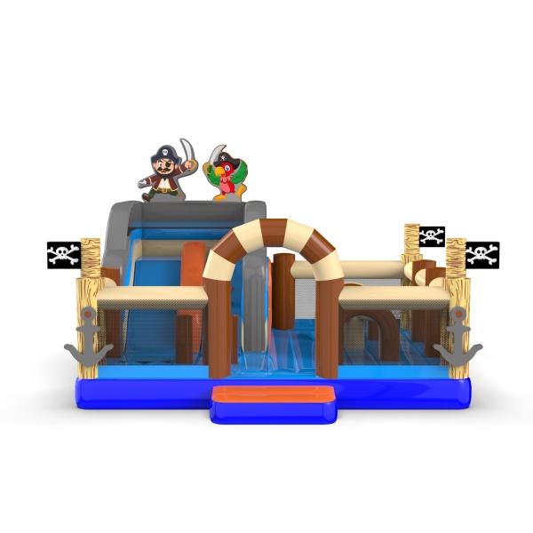Parco giochi gonfiabile 6x6 a tema pirati