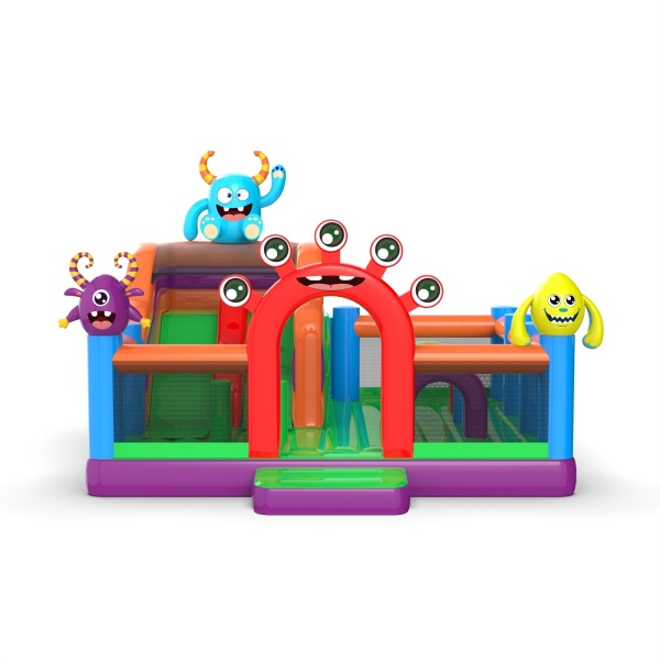 Parco giochi gonfiabile 6x6 a tema mostriciattoli