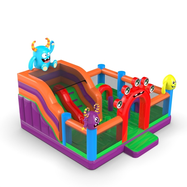 Parco giochi gonfiabile 6x6 a tema mostriciattoli