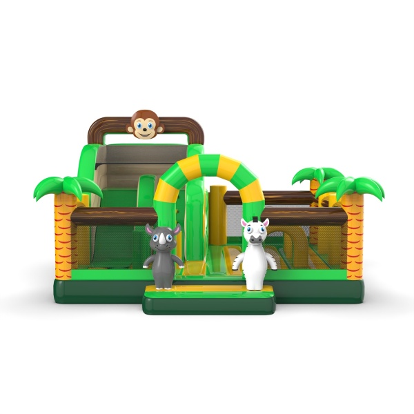 Parco giochi gonfiabile 6x6 a tema giungla