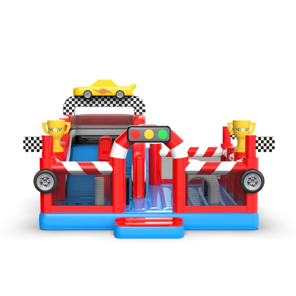 Parco giochi gonfiabile 6x6 a tema auto
