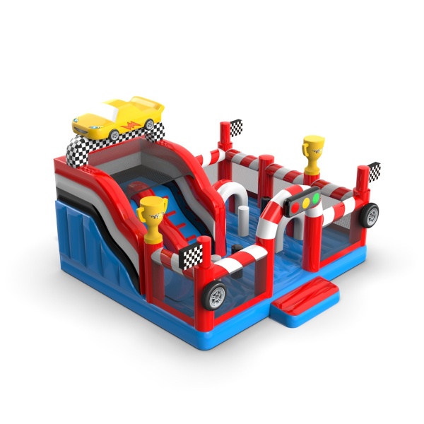 Parco giochi gonfiabile 6x6 a tema auto
