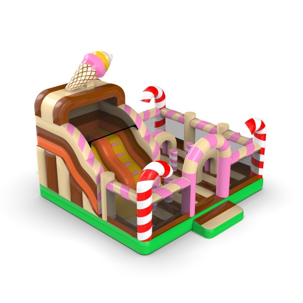 Parco giochi gonfiabile 6x6 a tema caramelle