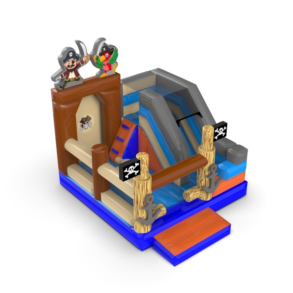 Gonfiabile con scivolo - combo pirata