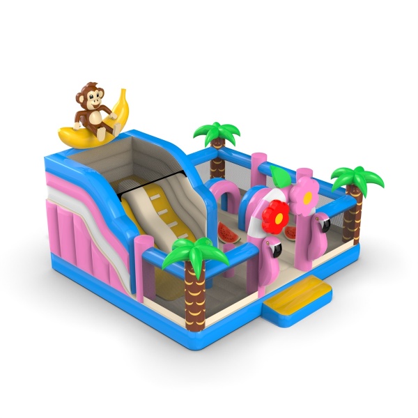 Parco giochi gonfiabile 6x6 a tema hawaiano