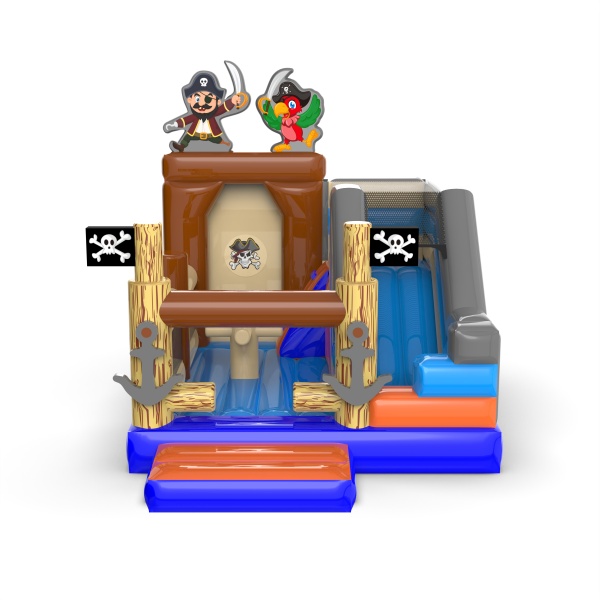 Gonfiabile con scivolo - combo pirata