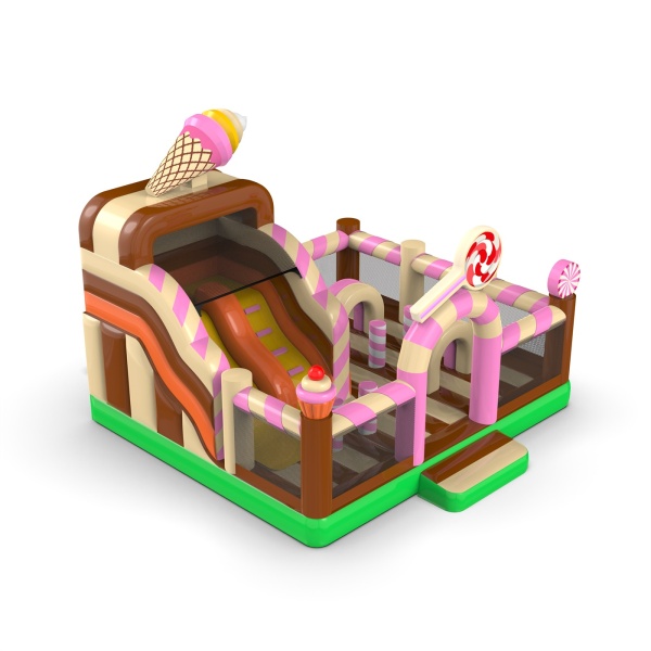 Parco giochi gonfiabile 6x6 a tema caramelle