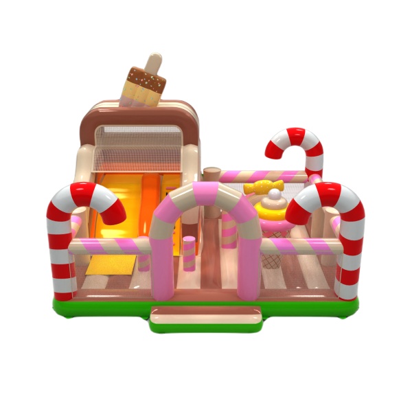 Parco giochi gonfiabile 8x6 a tema caramelle