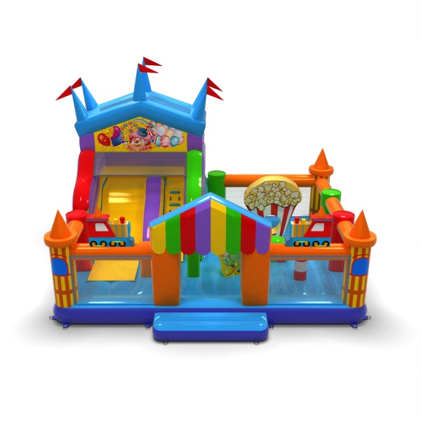 Parco giochi gonfiabile 8x6 a tema luna park