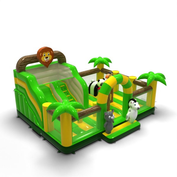 Parco giochi gonfiabile 8x6 a tema giungla
