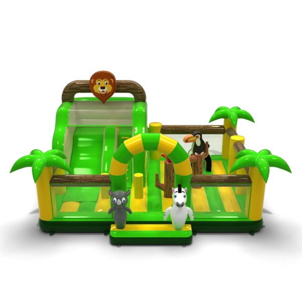 Parco giochi gonfiabile 8x6 a tema giungla