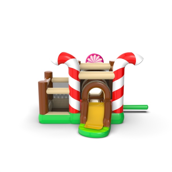 Piccolo castello gonfiabile con vasca asciutta con palline per bambini - Caramelle