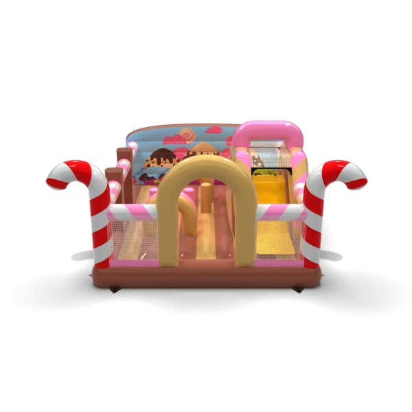 Parco giochi gonfiabile 6x5 a tema caramelle