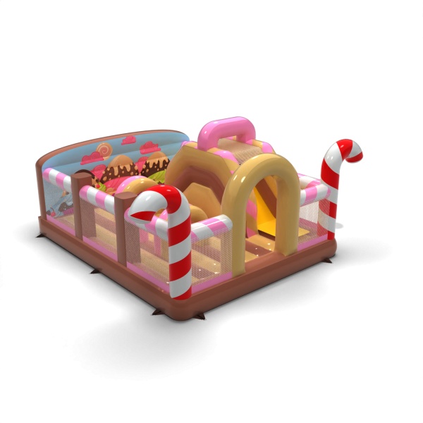 Parco giochi gonfiabile 6x5 a tema caramelle