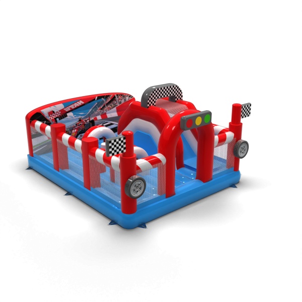 Parco giochi gonfiabile 6x5 a tema auto