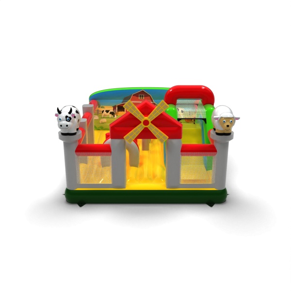 Parco giochi gonfiabile 6x5 a tema fattoria
