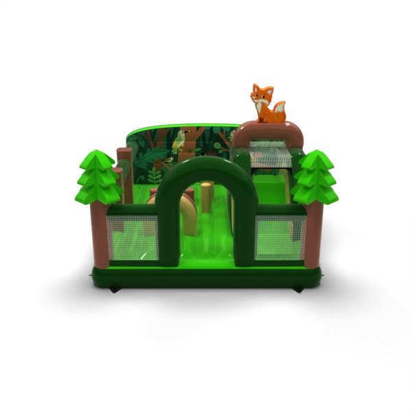 Parco giochi gonfiabile 6x5 a tema foresta
