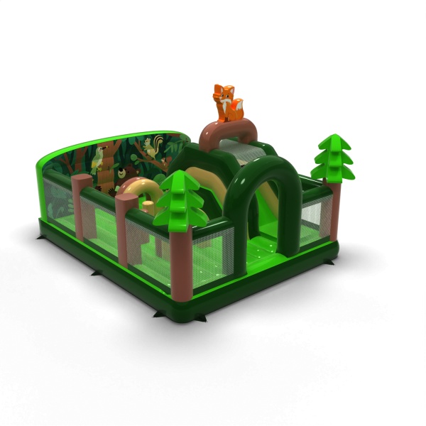 Parco giochi gonfiabile 6x5 a tema foresta