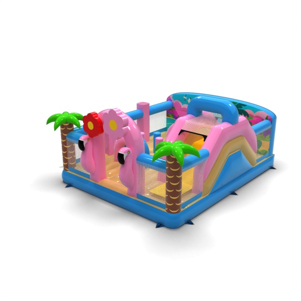 Parco giochi gonfiabile 6x5 a tema hawaiano