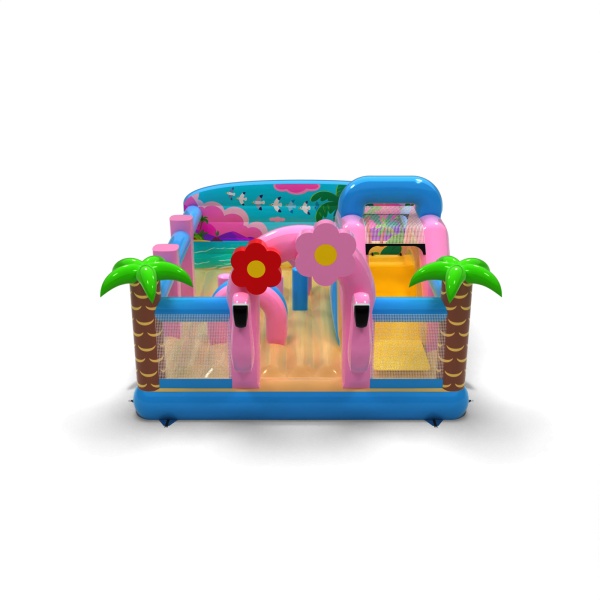 Parco giochi gonfiabile 6x5 a tema hawaiano