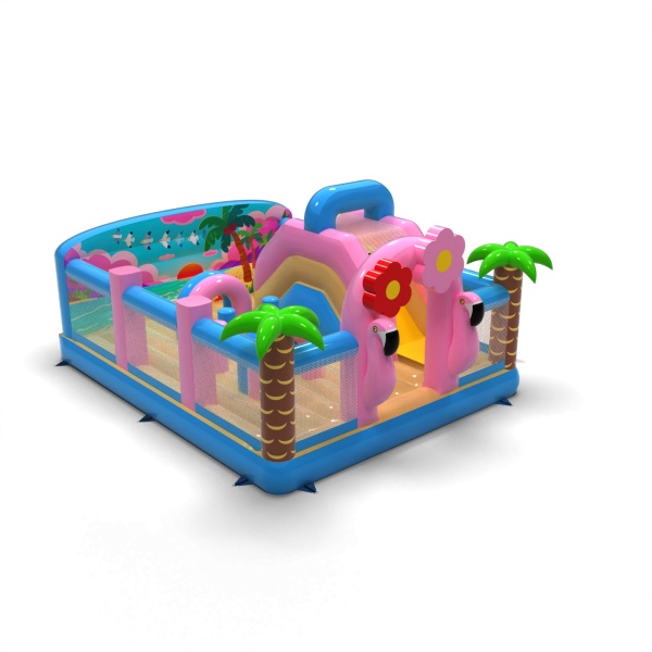Parco giochi gonfiabile 6x5 a tema hawaiano