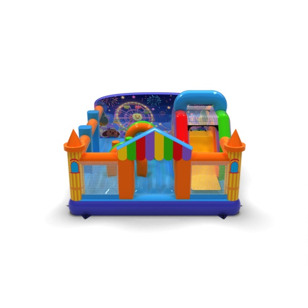 Parco giochi gonfiabile 6x5 a tema luna park