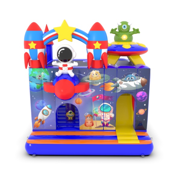 Castello gonfiabile 4,5x4 a tema spazio