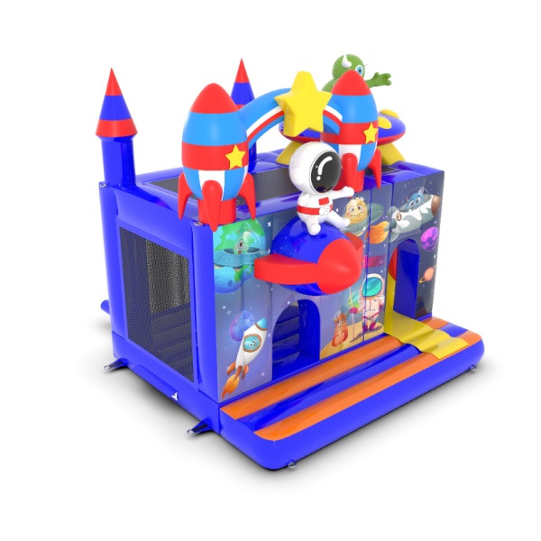 Castello gonfiabile 4,5x4 a tema spazio