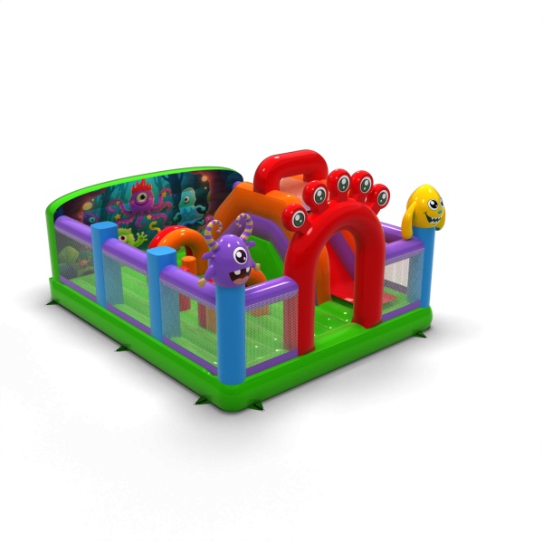 Parco giochi gonfiabile 6x5 a tema mostriciattoli