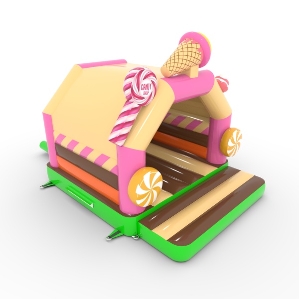Castello gonfiabile 4,5x3,6 a tema caramelle