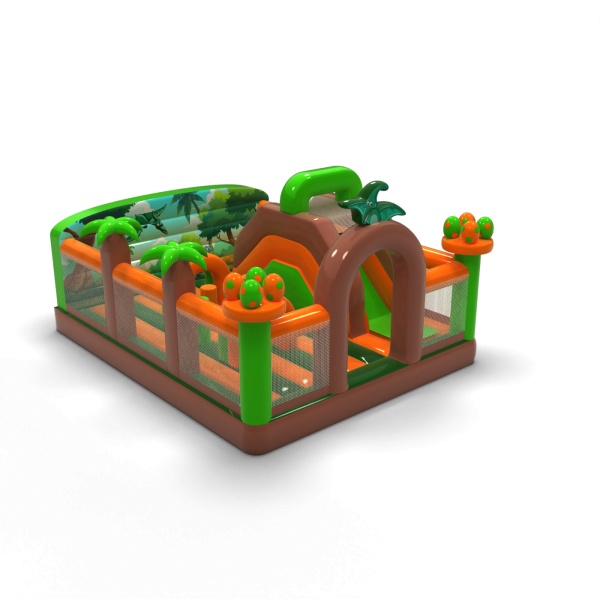 Parco giochi gonfiabile 6x5 a tema dino