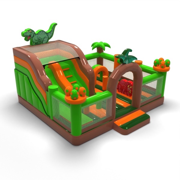 Parco giochi gonfiabile 6x6 a tema dino