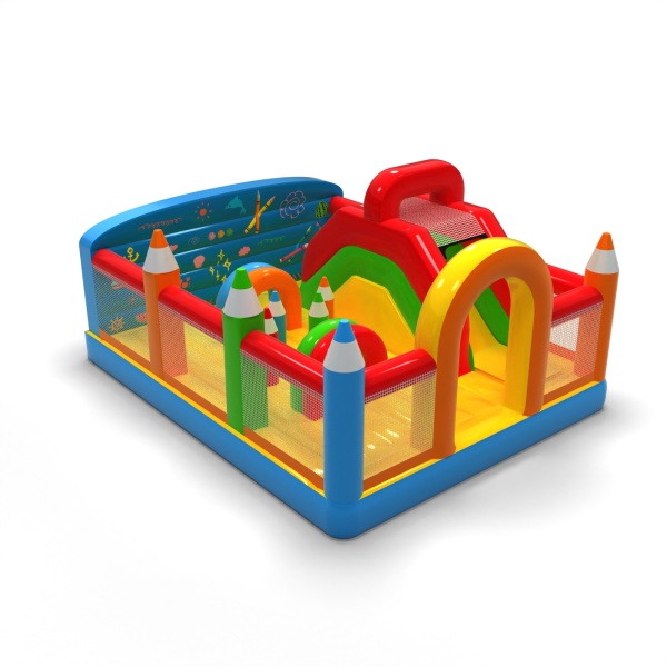 Parco giochi gonfiabile 6x5 a tema matite