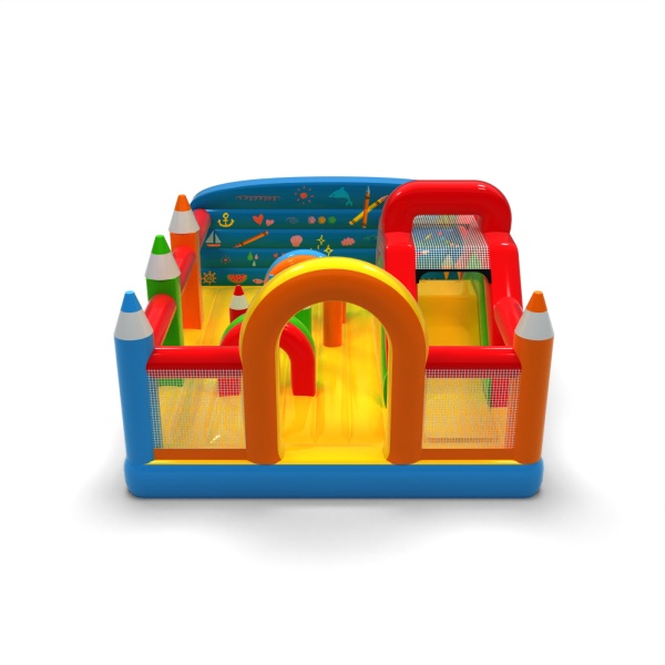 Parco giochi gonfiabile 6x5 a tema matite