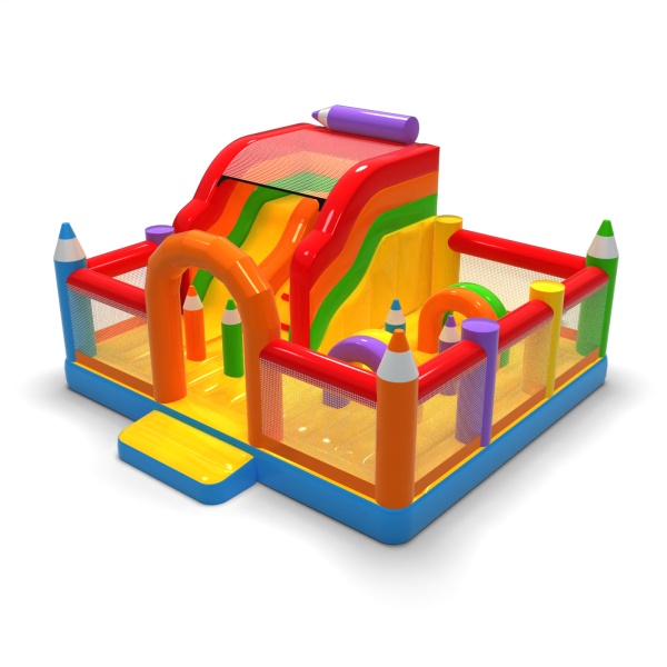 Parco giochi gonfiabile 6x6 a tema matite