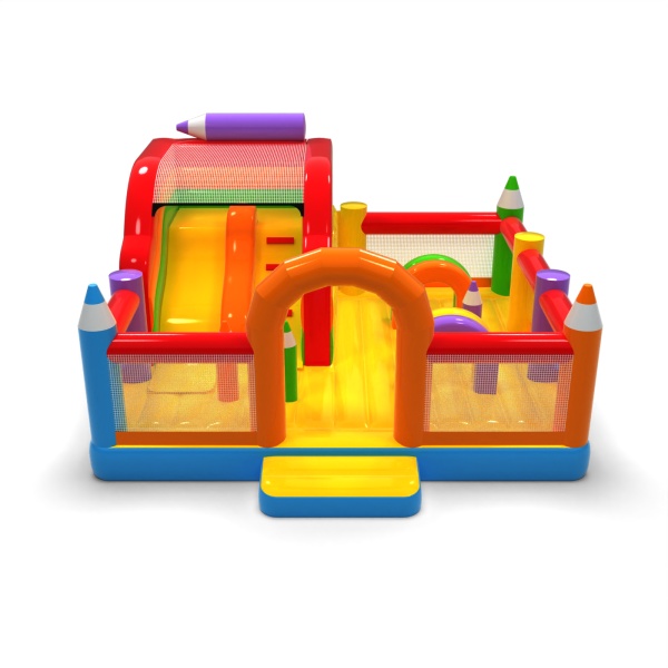 Parco giochi gonfiabile 6x6 a tema matite