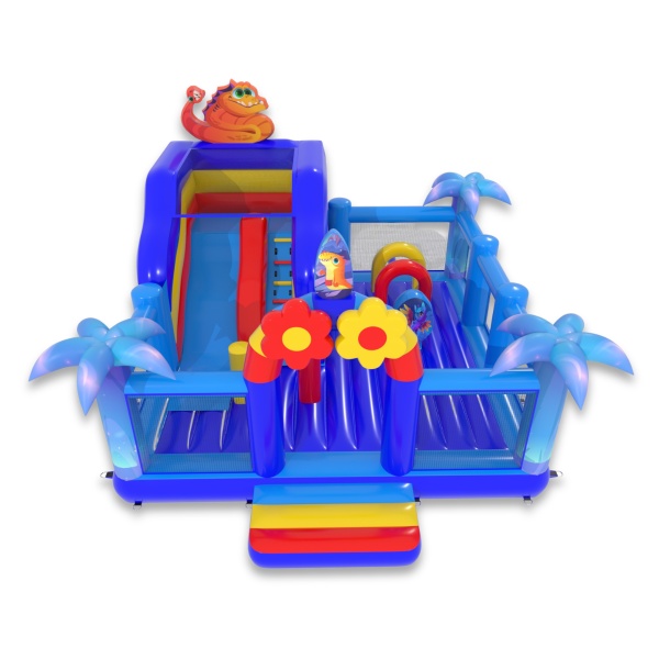 Parco giochi gonfiabile 6x6 a tema mondo magico