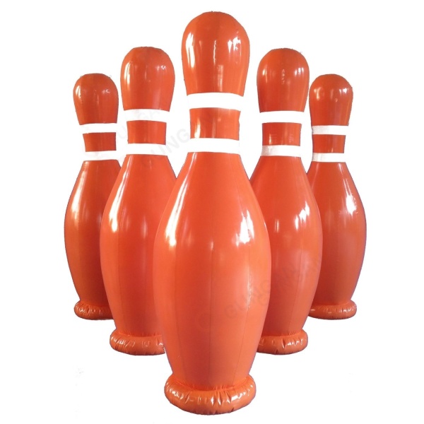 SET di birilli gonfiabili da 2 m per Human Bowling - 6 pz.