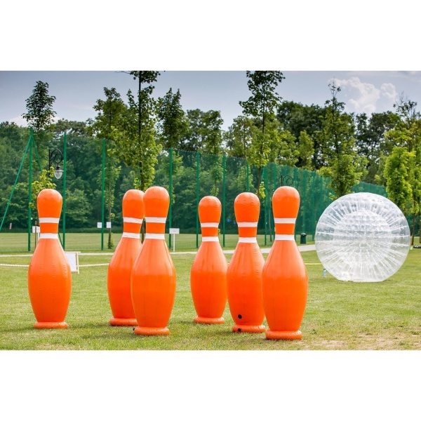 SET di birilli gonfiabili da 2 m per Human Bowling - 6 pz.