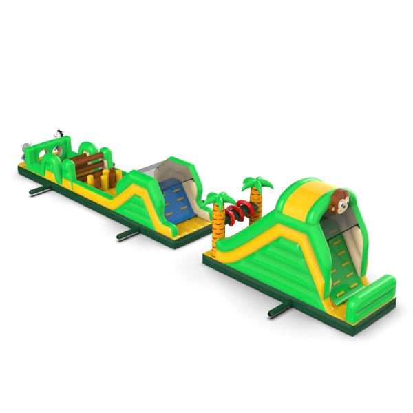 Percorso a ostacoli gonfiabile Giungla - 20 m