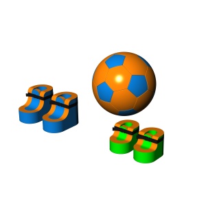 SET giga football per bambini