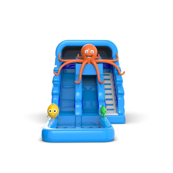 Scivolo gonfiabile acquatico con polpo