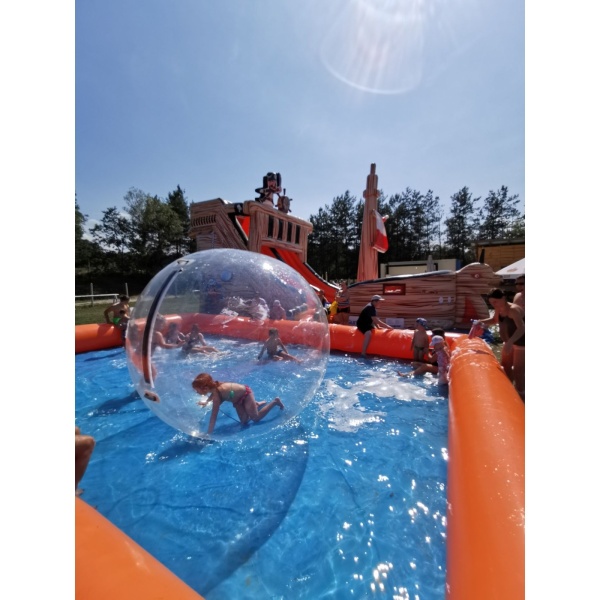 Piscina gonfiabile per sfere acquatiche 6 x 8 m