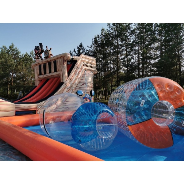 Piscina gonfiabile per sfere acquatiche 6 x 8 m