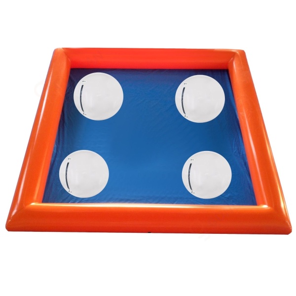 SET 4 sfere d'acqua TPU Premium + piscina gonfiabile 6 × 6 m